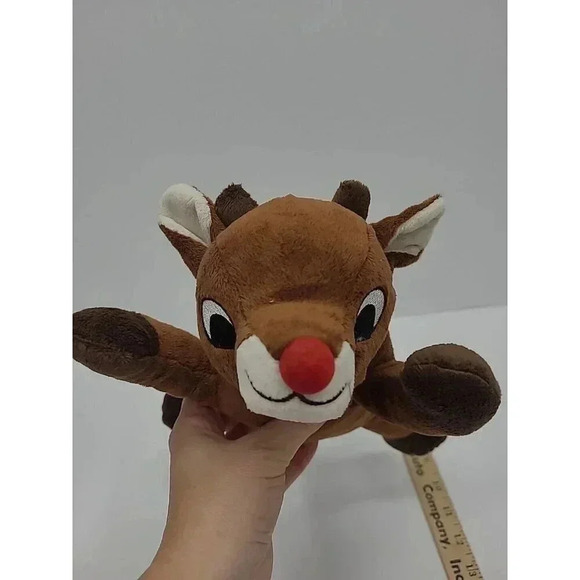 Rudolph The Red-Nosed Reindeer 12" Plush Dan Dee 50 Years and Still Glowing - Picture 3 of 6